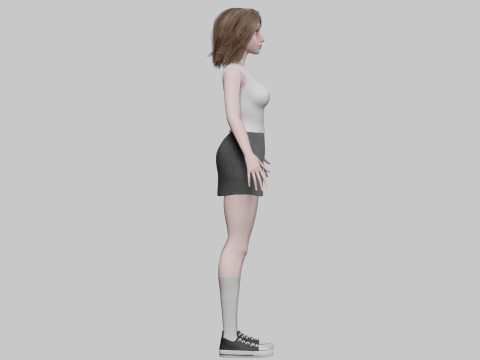 Pretty teen Woman V32901 Modelo 3D
