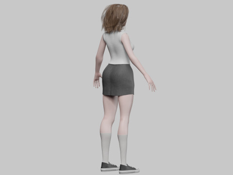 Pretty teen Woman V32901 Modelo 3D
