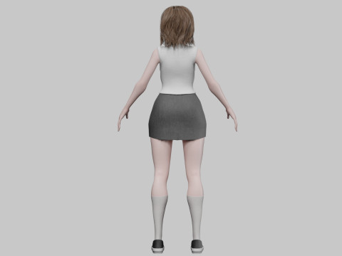 Pretty teen Woman V32901 Modelo 3D
