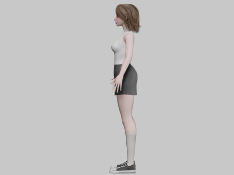 Pretty teen Woman V32901 Modelo 3D