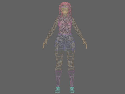 Pretty teen Woman V32901 Modelo 3D