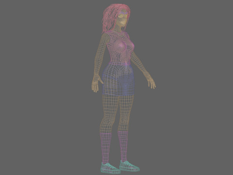 Pretty teen Woman V32901 Modelo 3D