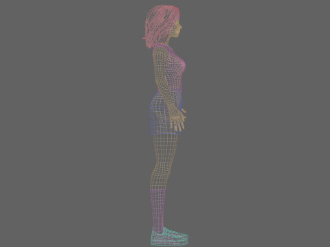 Pretty teen Woman V32901 Modelo 3D