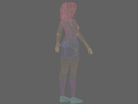 Pretty teen Woman V32901 Modelo 3D