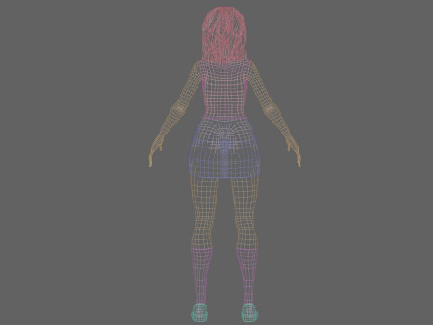 Pretty teen Woman V32901 Modelo 3D