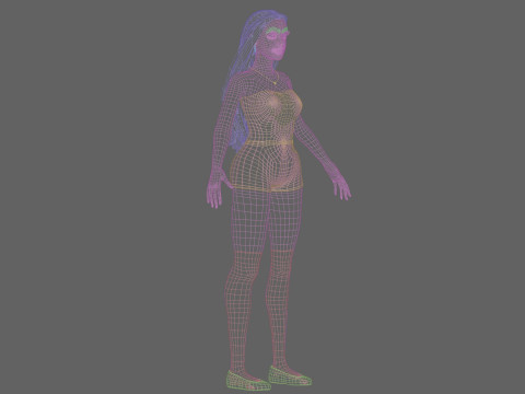 Pretty Young woman V31158 3Dモデル