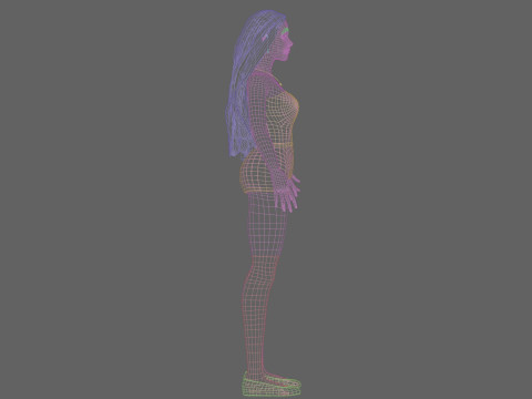 Pretty Young woman V31158 3Dモデル