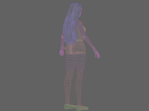Pretty Young woman V31158 3Dモデル