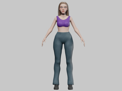 Standard Pretty woman V33041 3D Модель