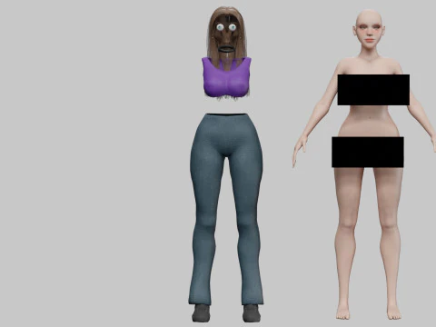 Standard Pretty woman V33041 3D Model