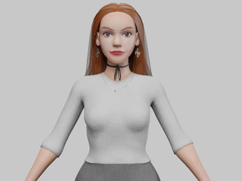 Bella donna stilizzata V36292 Modello 3D