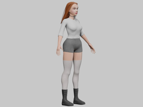 Stylized Pretty Woman V36292 3D Model