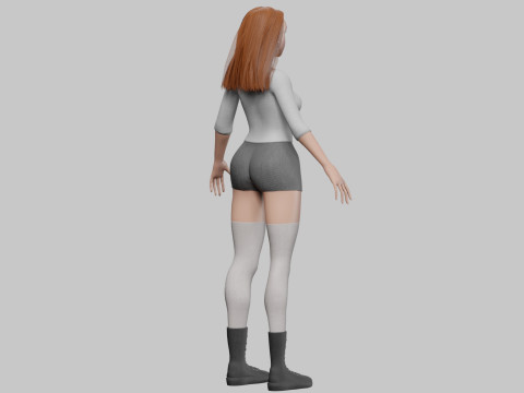 Stylized Pretty Woman V36292 3D Model
