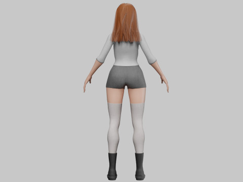 Stylized Pretty Woman V36292 3D Model