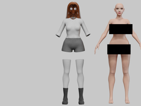 Stylized Pretty Woman V36292 3D Model