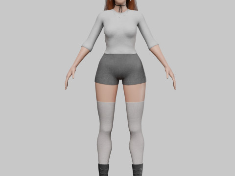 Stylized Pretty Woman V36292 3D Model