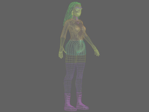 Stylized Pretty Woman V36292 3D Model