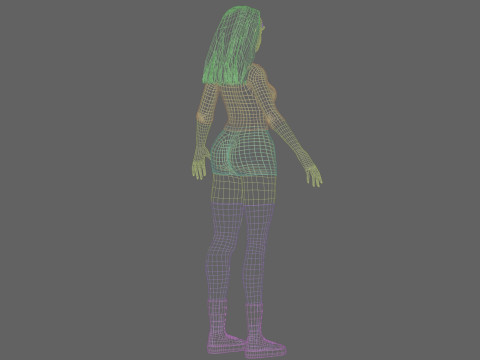 Stylized Pretty Woman V36292 3D Model