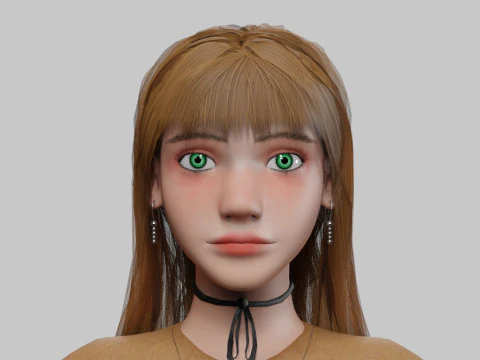 Sweet Basic Woman V32463 3D Model