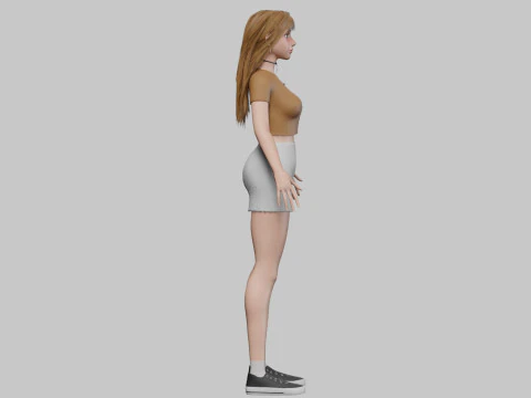 Sweet Basic Woman V32463 3D Model
