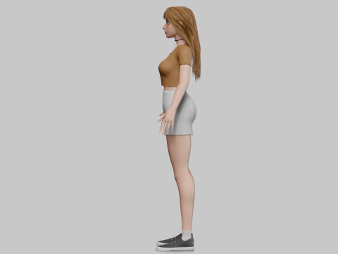 Sweet Basic Woman V32463 3D 모델