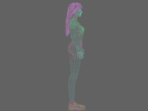 Sweet Basic Woman V32463 3D Model