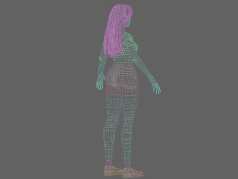 Sweet Basic Woman V32463 3D Model