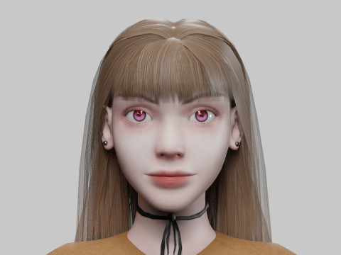 Sweet cute Woman V30526 Modelo 3D
