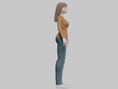 Sweet cute Woman V30526 Modelo 3D