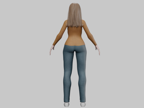 Sweet cute Woman V30526 Modelo 3D