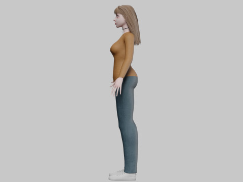 Sweet cute Woman V30526 Modelo 3D