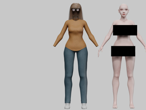 Sweet cute Woman V30526 Modelo 3D