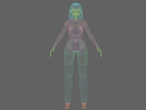 Sweet cute Woman V30526 Modelo 3D