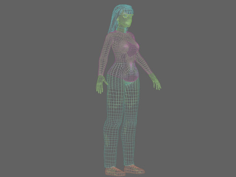 Sweet cute Woman V30526 Modelo 3D