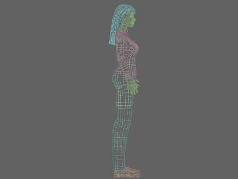 Sweet cute Woman V30526 Modelo 3D