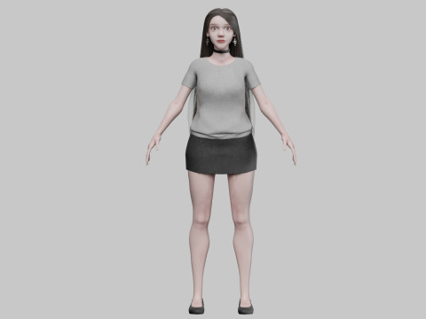 Sweet Pretty Woman V31516 3D Model