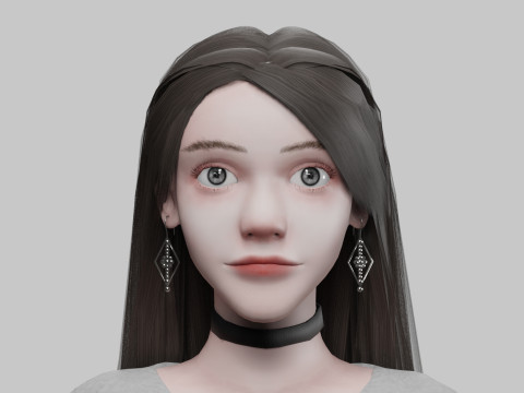 Sweet Pretty Woman V31516 3D Model