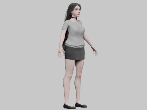 Sweet Pretty Woman V31516 3D Model