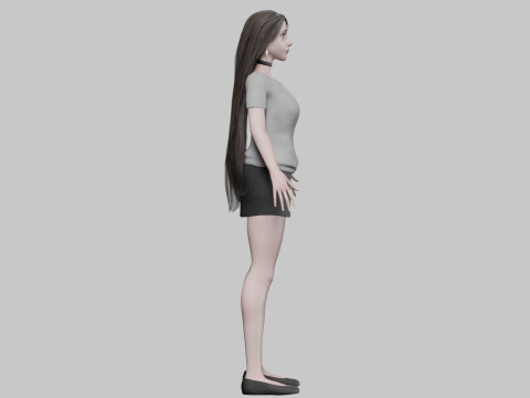 Sweet Pretty Woman V31516 3D Model