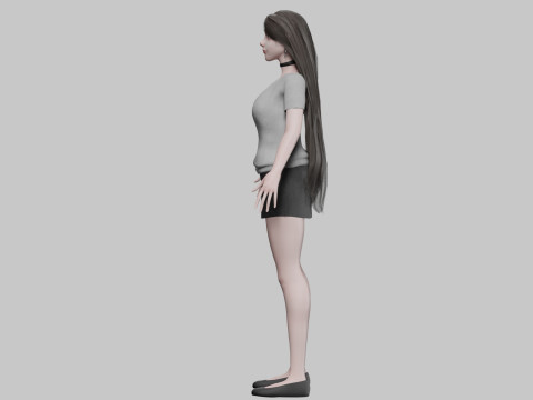 Sweet Pretty Woman V31516 3D Model