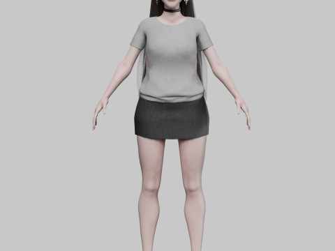 Sweet Pretty Woman V31516 3D Model
