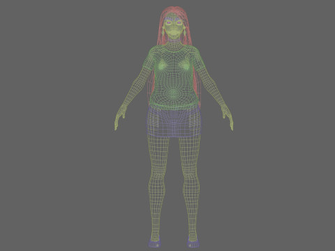 Sweet Pretty Woman V31516 3D Model