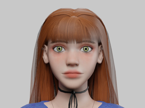 Teen cute Woman V29892 3D Модель