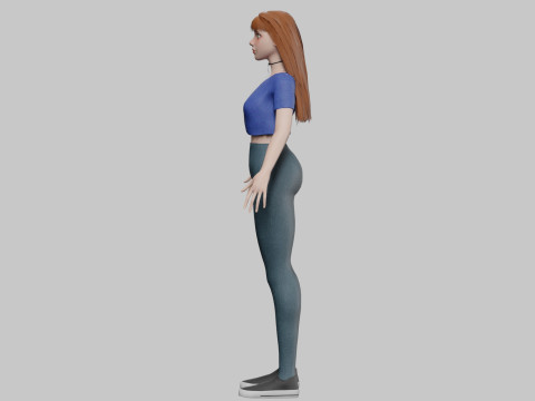 Teen cute Woman V29892 3D Модель