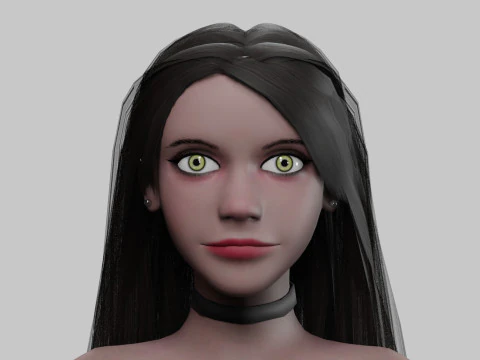 Young cute Woman V32977 3D Model