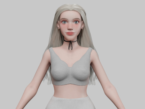 Young Pretty Woman V31028 Modèle 3D