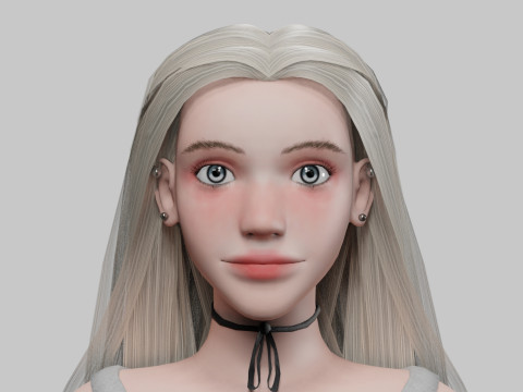 Young Pretty Woman V31028 3D Model