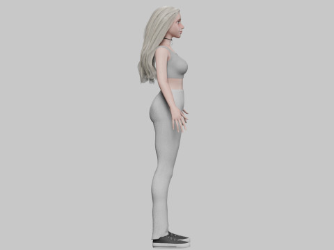 Young Pretty Woman V31028 3D Model