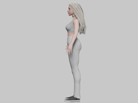 Young Pretty Woman V31028 3D Model