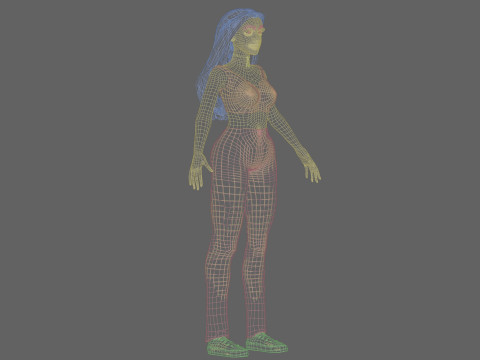 Young Pretty Woman V31028 3D Model